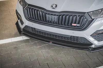 Maxton Design Frontdiffusor/Spoilerlippe V.2 mit Flaps | SONDERPREIS für Skoda Octavia RS MK4 (NX)