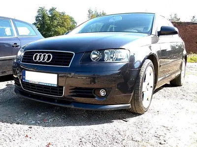 Maxton Design Frontsplitter für Audi A3 8P 03-08 – Schwarz glänzend