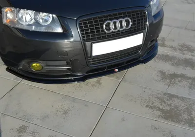 Maxton Design Frontsplitter für Audi A3 8P S line – Schwarz glänzend