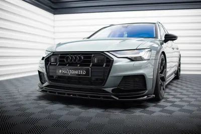 Maxton Design Frontsplitter für Audi A6 Allroad C8 – Schwarz glänzend