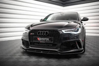 Maxton Design Frontsplitter für Audi A6 RS6 Look C7 – Schwarz glänzend
