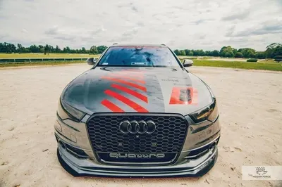 Maxton Design Frontsplitter für Audi A6 Avant/Limousine S line C7 (2 Splitter) – Schwarz glänzend