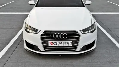 Maxton Design Frontsplitter für Audi A6 Ultra C7 Facelift – Schwarz glänzend