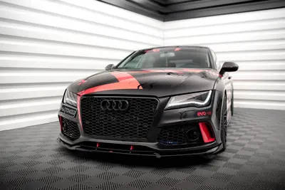 Maxton Design Frontsplitter für Audi A7 RS7 Look C7 – Schwarz glänzend