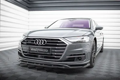 Maxton Design Frontsplitter für Audi A8 D5 – Schwarz glänzend