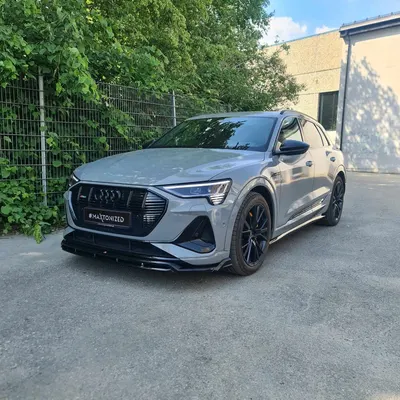 Maxton Design Frontsplitter für Audi e-Tron S line – Schwarz glänzend