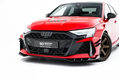 Maxton Design Frontsplitter für Audi RS3 Limousine 8Y Facelift – Sichtcarbon (Prepreg)