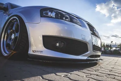 Maxton Design Frontsplitter für Audi S3 8P – Schwarz glänzend