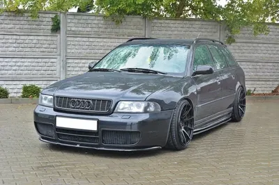 Maxton Design Frontsplitter für Audi S4 Avant B5 – Schwarz glänzend