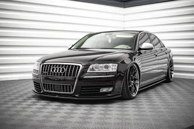 Maxton Design Frontsplitter für Audi S8 Limousine D3 – Schwarz glänzend