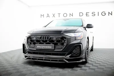 Maxton Design Frontsplitter für Audi SQ8 / Q8 S line Mk1 Facelift – Schwarz glänzend