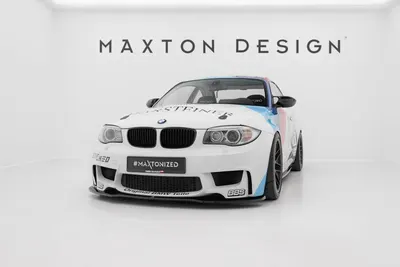 Maxton Design Frontsplitter für BMW 1er M Coupé E82 – Schwarz glänzend