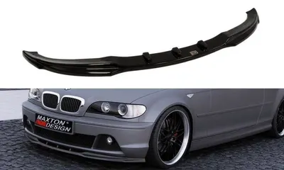 Maxton Design Frontsplitter für BMW 3er E46 Coupé Facelift Model – Schwarz glänzend