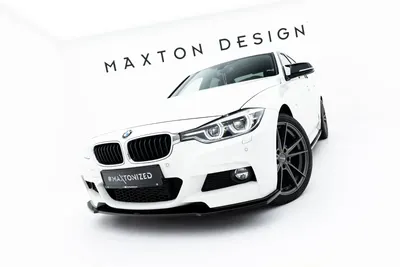 Maxton Design Frontsplitter für BMW 3er M-Paket F30 / F30 Facelift – Schwarz glänzend