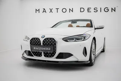 Maxton Design Frontsplitter für BMW 4er Coupé / Cabrio G22 / G23 – Schwarz glänzend