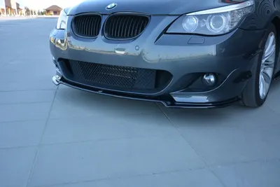 Maxton Design Frontsplitter für BMW 5er E60/61 M-Paket – Schwarz glänzend