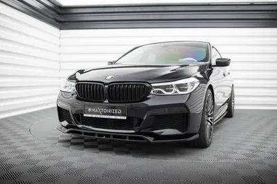 Maxton Design Frontsplitter für BMW 6er GT M-Paket G32 – Schwarz glänzend