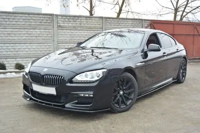 Maxton Design Frontsplitter für BMW 6er Gran Coupé M-Paket – Schwarz glänzend