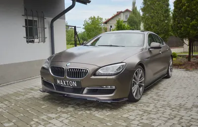 Maxton Design Frontsplitter für BMW 6er Gran Coupé – Schwarz glänzend