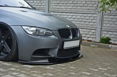Maxton Design Frontsplitter für BMW M3 M Performance Coupé E92 / Cabrio E93 – Schwarz glänzend