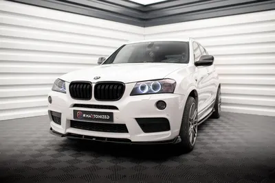Maxton Design Frontsplitter für BMW X3 M-Paket F25 – Schwarz glänzend
