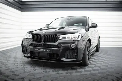 Maxton Design Frontsplitter für BMW X4 M-Paket – Schwarz glänzend