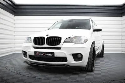 Maxton Design Frontsplitter für BMW X5 E70 Facelift M-Paket – Schwarz glänzend