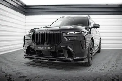 Maxton Design Frontsplitter für BMW X7 M-Paket G07 Facelift – Schwarz glänzend