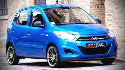 Maxton Design Frontsplitter für Hyundai i10 Mk1 Facelift – Schwarz glänzend