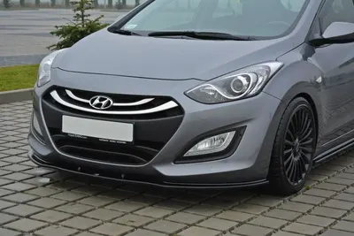 Maxton Design Frontsplitter für Hyundai i30 Mk2 – Schwarz glänzend
