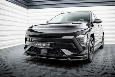 Maxton Design Frontsplitter für Hyundai Kona N-Line Mk2 – Schwarz glänzend