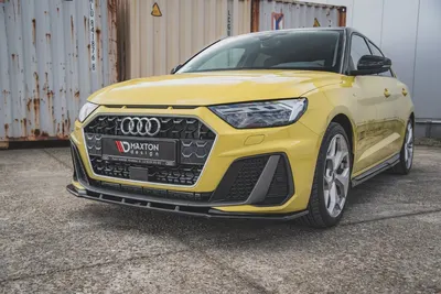 Maxton Design Frontsplitter V.1 für Audi A1 S line GB – Schwarz glänzend