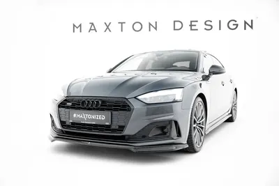 Maxton Design Frontsplitter V.1 für Audi A5 F5 Facelift – Schwarz glänzend