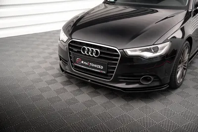 Maxton Design Frontsplitter V.1 für Audi A6 C7 – Schwarz glänzend