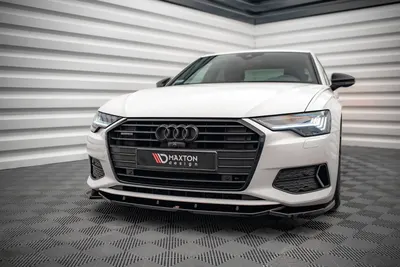 Maxton Design Frontsplitter V.1 für Audi A6 C8 – Schwarz glänzend