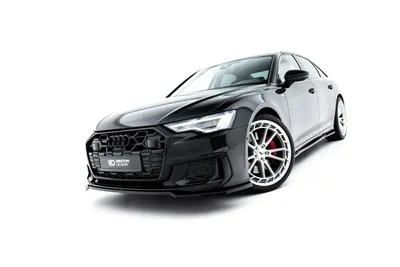 Maxton Design Frontsplitter V.1 für Audi A6 S line / S6 C8 / C8 Facelift – Schwarz glänzend
