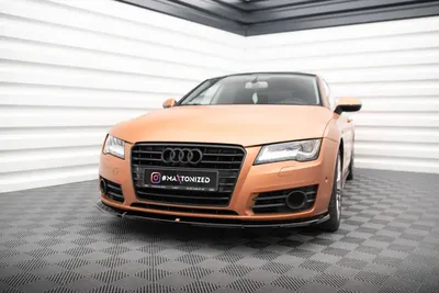 Maxton Design Frontsplitter V.1 für Audi A7 C7 – Schwarz glänzend