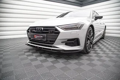 Maxton Design Frontsplitter V.1 für Audi A7 C8 – Schwarz glänzend
