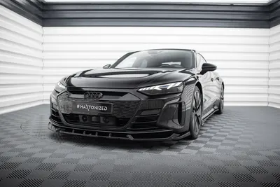 Maxton Design Frontsplitter V.1 für Audi e-Tron GT / RS GT Mk1 – Schwarz glänzend