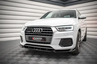 Maxton Design Frontsplitter V.1 für Audi Q3 Sport 8U Facelift – Schwarz glänzend