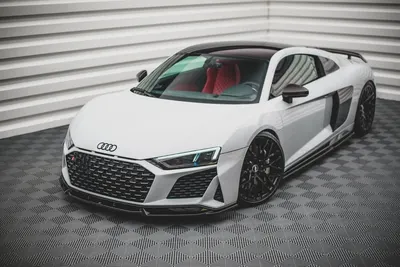 Maxton Design Frontsplitter V.1 für Audi R8 Mk2 Facelift – Schwarz glänzend