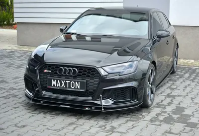 Maxton Design Frontsplitter V.1 für Audi RS3 Sportback 8V Facelift – Schwarz matt