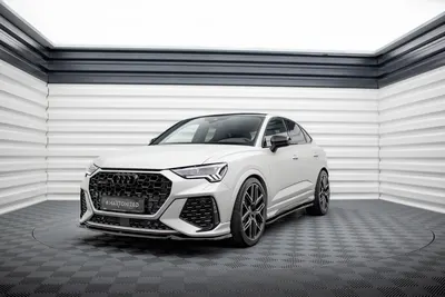 Maxton Design Frontsplitter V.1 für Audi RSQ3 Sportback / SUV F3 – Schwarz glänzend