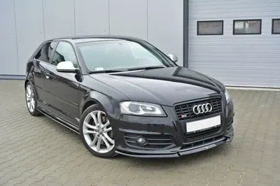 Maxton Design Frontsplitter V.1 für Audi S3 8P Facelift – Schwarz glänzend