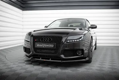 Maxton Design Frontsplitter V.1 für Audi S5 / A5 S line 8T – Schwarz glänzend