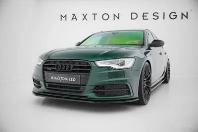 Maxton Design Frontsplitter V.1 für Audi S6 / A6 S line C7 – Schwarz glänzend