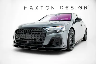 Maxton Design Frontsplitter V.1 für Audi S8 / A8 S line D5 Facelift – Schwarz glänzend