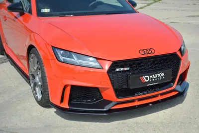 Maxton Design Frontsplitter V.1 für Audi TT RS 8S – Schwarz glänzend
