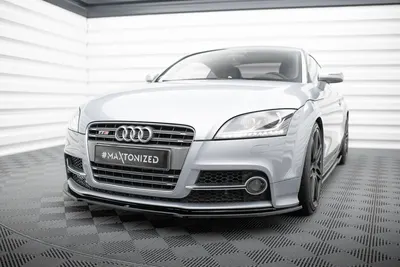 Maxton Design Frontsplitter V.1 für Audi TT S / TT S line 8J Facelift – Schwarz glänzend