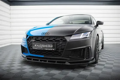 Maxton Design Frontsplitter V.1 für Audi TT S / TT S line 8S Facelift – Schwarz glänzend